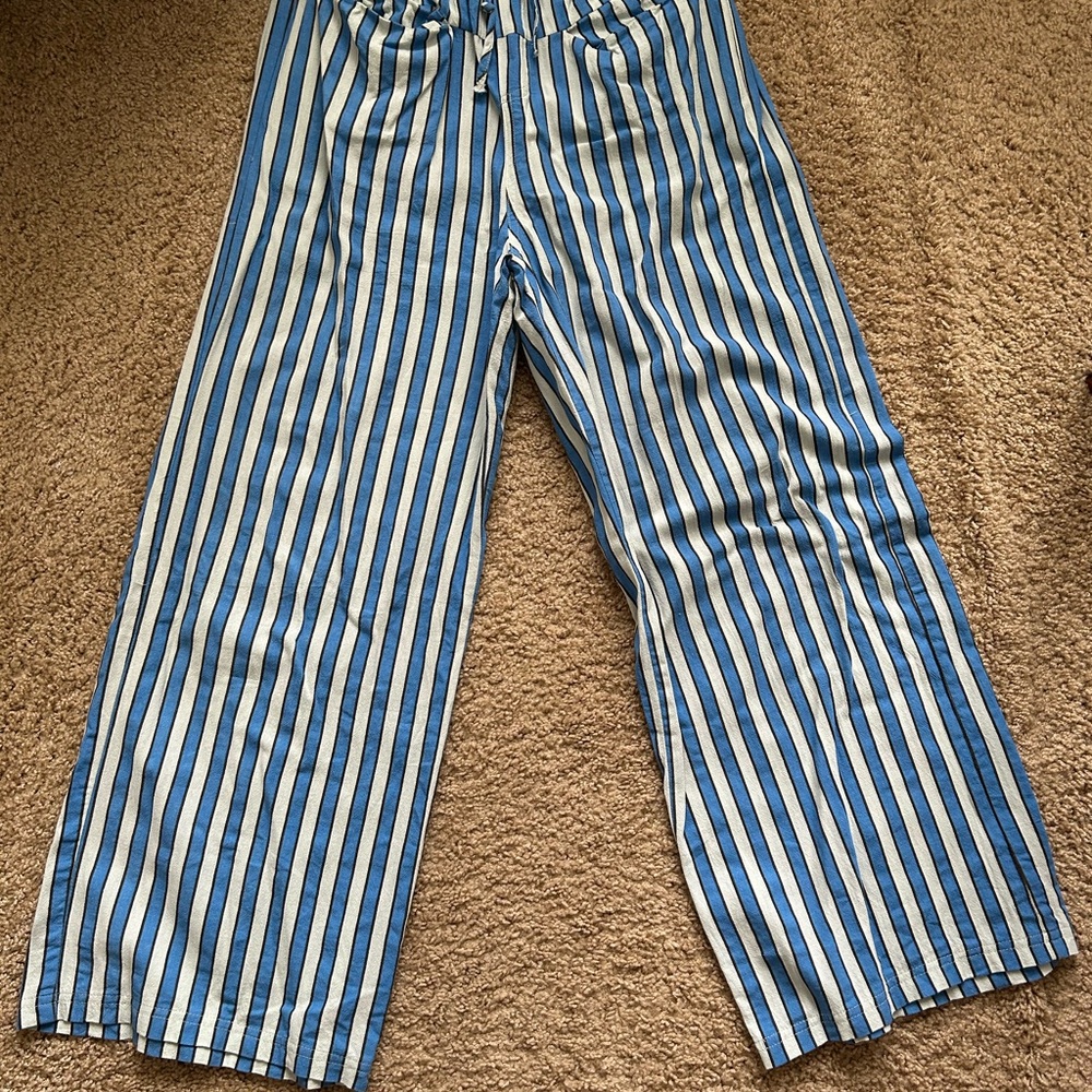Striped Blue Pants